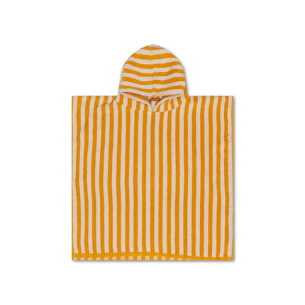 Swim Essentials Badcape Baby Luxe Beach Yellow Stiped