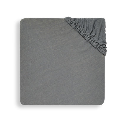 Jollein Hoeslaken Jersey Storm Grey 60x120cm