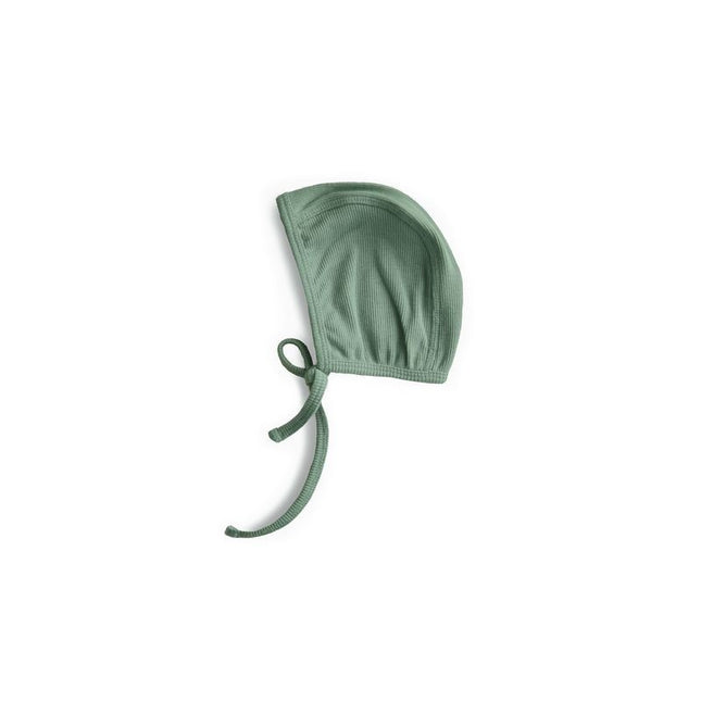 Mushie Babymutsje Bonnet Roman Green