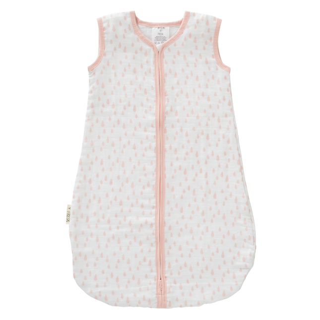 Fresk Slaapzak Baby Muslin Drops Chintz Rose 2-laags