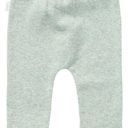 Noppies Baby Broekje Rib Naura Grey Mint Melange