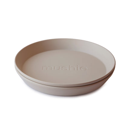 Mushie Baby Bordje Rond Vanilla 2st