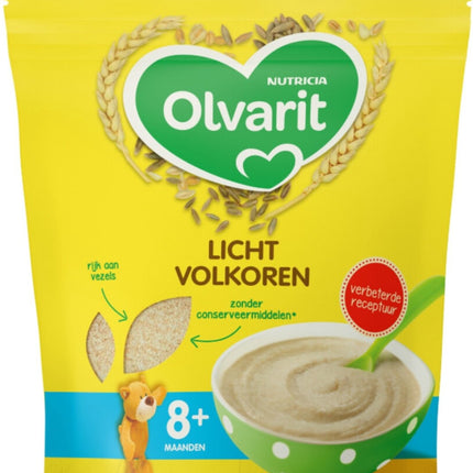 Olvarit Babyvoeding Licht Volkoren 8+ Maanden