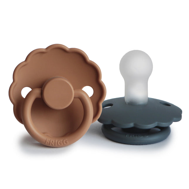 Frigg Speen Maat 1 Daisy Graph/Peach Bronze Silicone 2-Pack