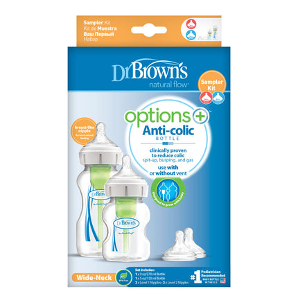 Dr. Brown's Options+ Samplerkit Brede Halfles