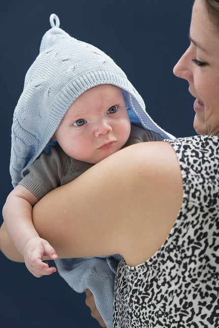 Baby's Only Wrap Blanket Baby Cable Baby Blue