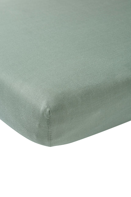 Meyco Hoeslaken Jersey Stone Green 60x120cm