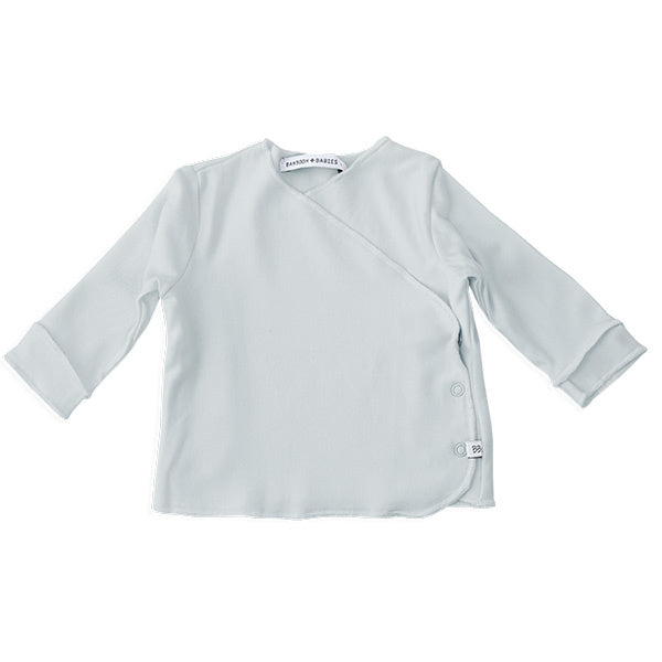 Bamboom Baby Shirt Lange Mouw Overslag 1M Licht Blauw