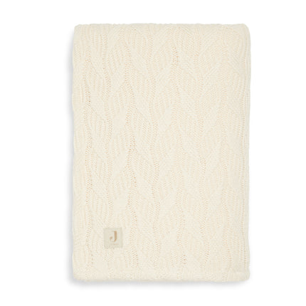 Jollein Ledikantdeken Spring Knit Ivory 100x150cm