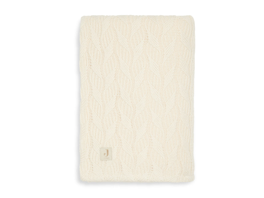 Jollein Ledikantdeken Spring Knit Ivory 100x150cm