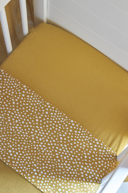 Meyco Cradle Sheet 2St Cheetah Honey Gold Honey Gold