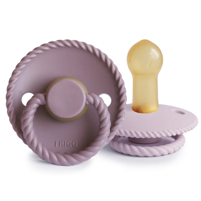 Frigg Speen Maat 2 Rope Tw. Mauve/Soft Lilac Latex 2-Pack