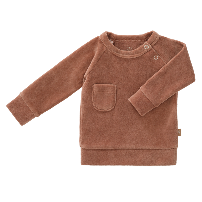 Fresk Baby Sweater Velours Twany Brown