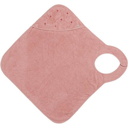 Noppies Badcape Baby Draagbaar Clover Badstof Misty Rose