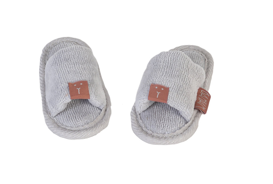 BamBam Babyslofjes Organic Slipper Grijs