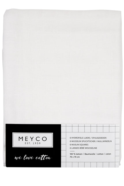 Meyco Hydrofiele Doek 6St Wit