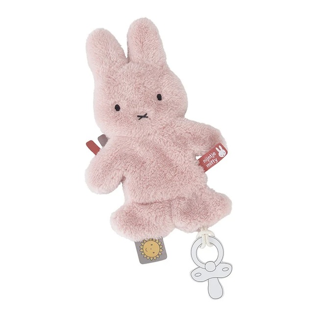 Ściereczka do smoczka Miffy puszysta różowa