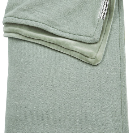 Meyco Wiegdeken Velvet Knit Basic Stone Green