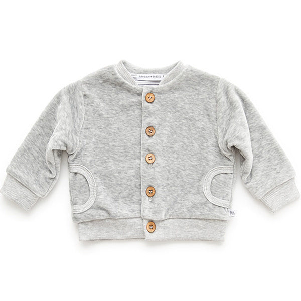 Bamboom Baby Vestje Velvet Grijs Mele