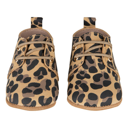 Baby Dutch Baby Schoentjes Met Veters Leopard