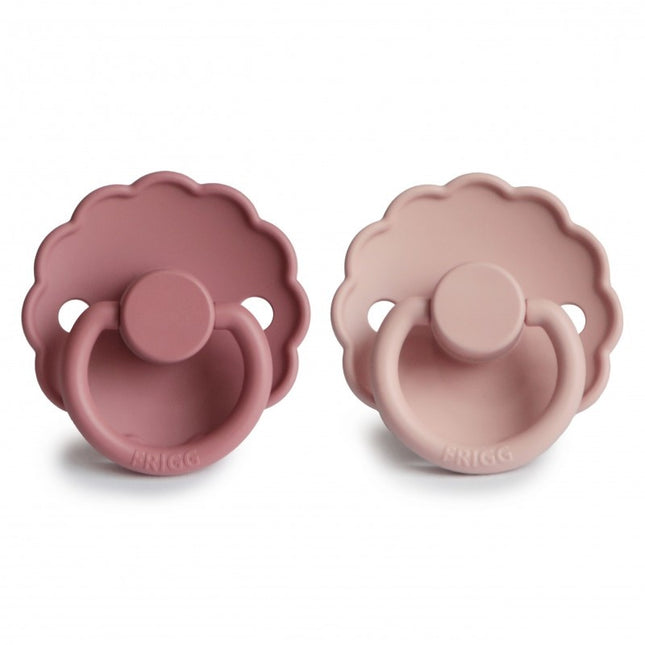 Frigg Speen Maat 1 Daisy Blush/Dusty Rose Silicone 2-Pack