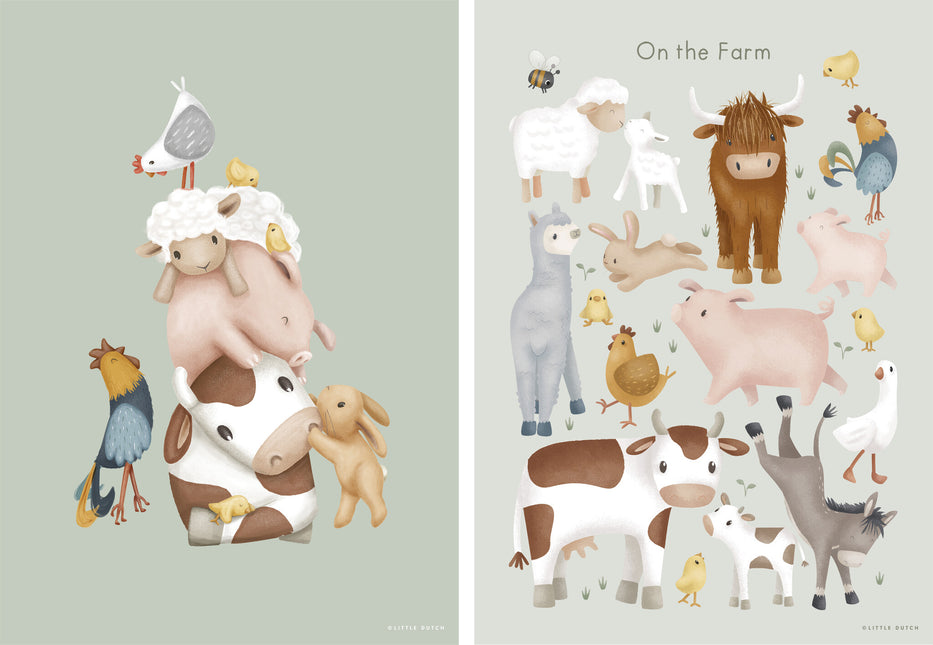 Little Dutch Poster Little Farm A3