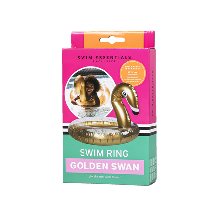 Swim Essentials Zwemband Kind Zwaan Goud Met Glitter 57Cm