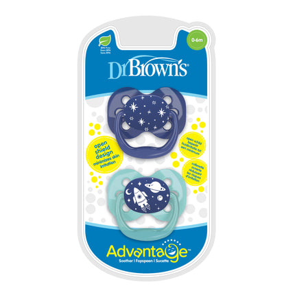 Dr. Brown's Advantage Speen fase 1 blauw 2st