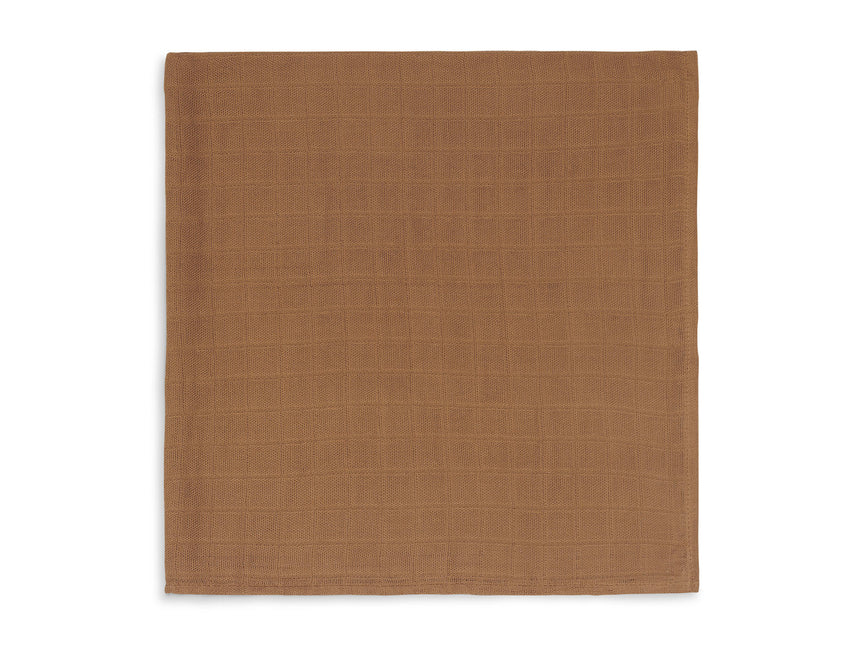 Jollein Hydrofiele Doek Bamboe Caramel 115x115cm 2st