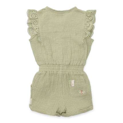 Little Dutch Baby Jumpsuit Mousseline Grass Green