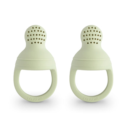 Mushie Fopspeen Fresh Food Feeder Sage Silicone 2St