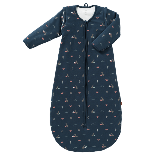 Fresk Slaapzak Baby Rabbit Met Afritsbare Mouw Mood Indigo 60cm - Fresk - Babywinkel - 8720574692563