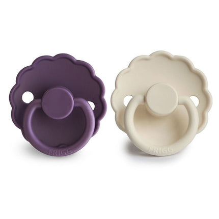 Frigg Speen Maat 1 Daisy Violet Dream/Cream Silicone 2St - Frigg - Babywinkel - 5715239030005