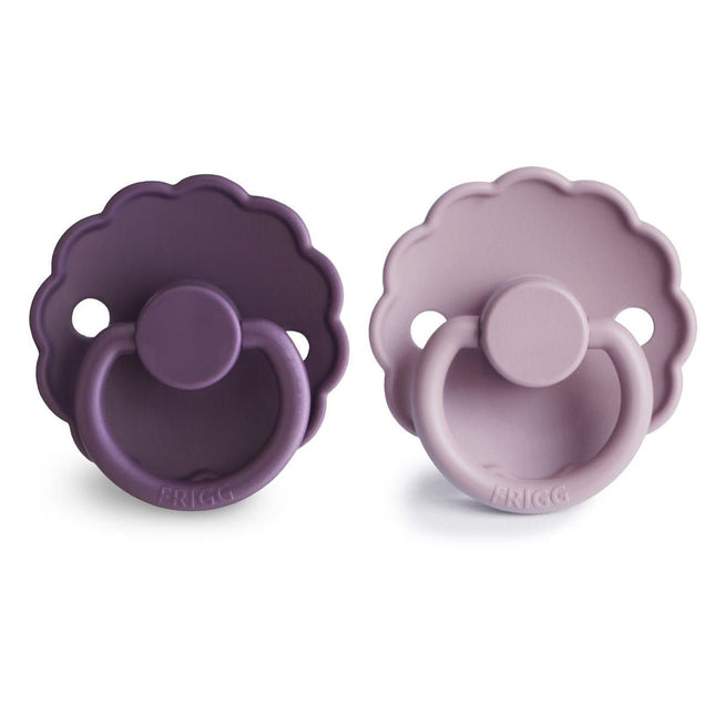 Frigg Speen Maat 1 Daisy Violet Dream/Soft Lilac Silicone 2St - Frigg - Babywinkel - 5715239030043