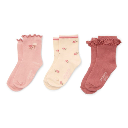 Little Dutch Babysokjes Warm Rose/Sand 3St - Little Dutch - Babywinkel - 8720986876148