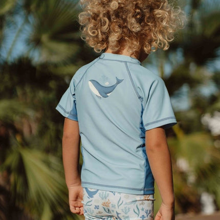 Little Dutch Zwemshirt Kind Korte Mouwen Blue Whale - Little Dutch - Babywinkel - 8720986871297