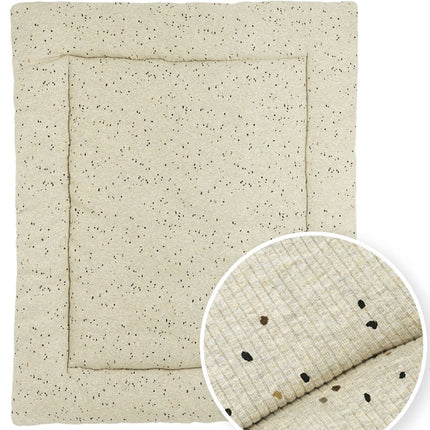 Meyco Boxkleed Rib Mini Spot Sand Melange 80X100cm - Meyco - Babywinkel - 4054703225433