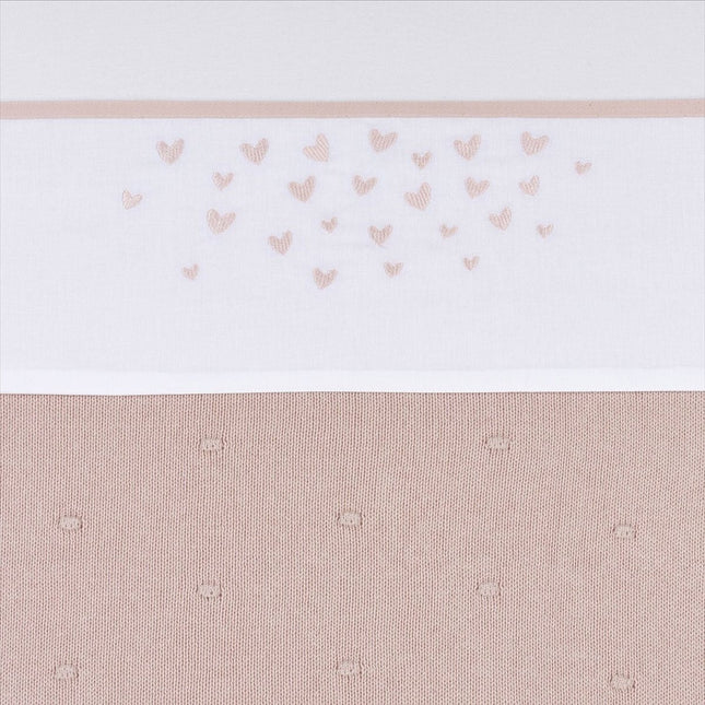 Meyco Ledikantlaken Hearts Soft Pink 100X150cm - Meyco - Babywinkel - 4054703641028