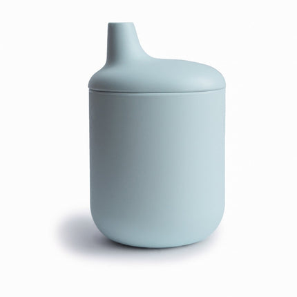 Mushie Drinkbeker Met Tuit Powder Blue - Mushie - Babywinkel - 810052464596