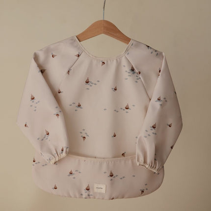 MUSHIE - LONG SLEEVE BIB - Boats - Mushie - Babywinkel - 840355801927