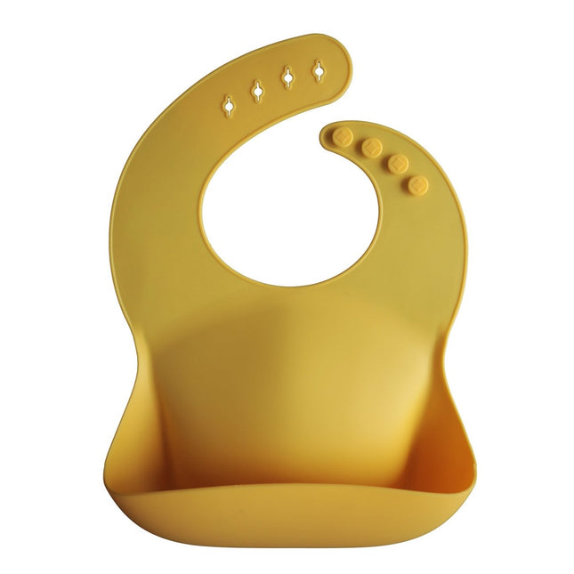 Mushie Slabbetje Silicone Mineral Yellow - Mushie - Babywinkel - 7426999778318