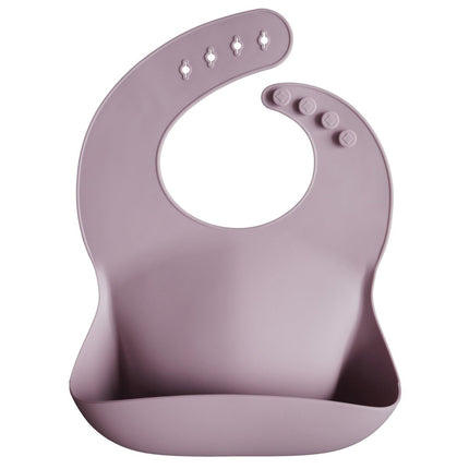 Mushie Slabbetje Silicone Pale Mauve - Mushie - Babywinkel - 7426999778370