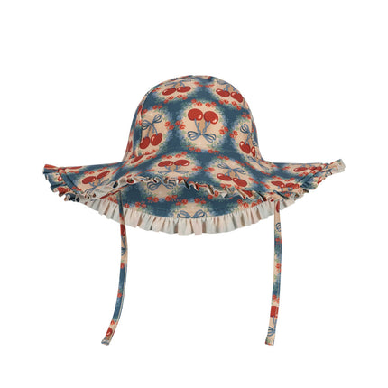 Konges Slojd Zonnehoedje Baby Maya Swim Cherry Bow Blue