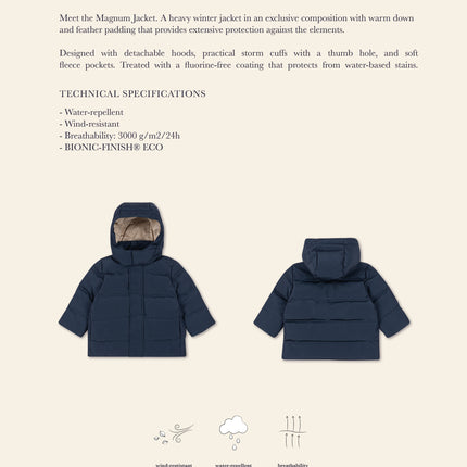 Konges Slojd Magnum Down Jacket Print Grs Bon Coeur Coloré