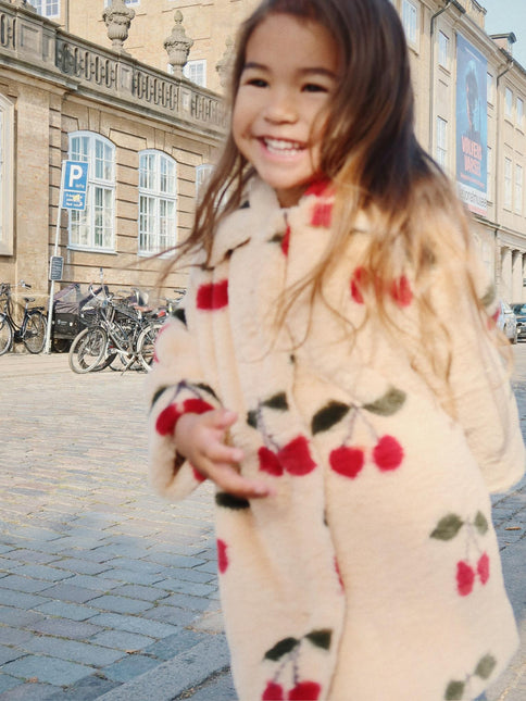 Konges Slojd Fuzzie Coat Grs Ma Grande Cerise